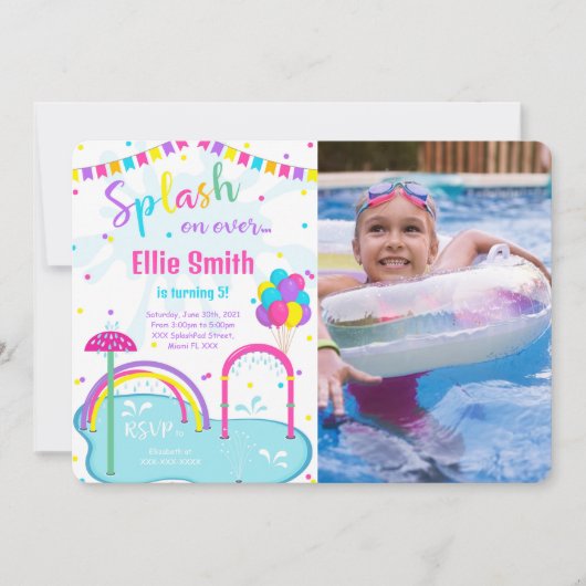 Einladung des Pad-Fotos (Vorderseite)