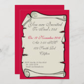 Einladung des Papiers (Vorne/Hinten)