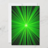 Einladung des Party zum grünen Laser-Tag (Rückseite)