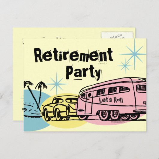 Einladung des Party zur Einlieferung von Anhängern (Vorne/Hinten)