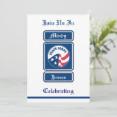 Einladung des Peace Corps zur Hochzeit (Stehend Vorderseite)