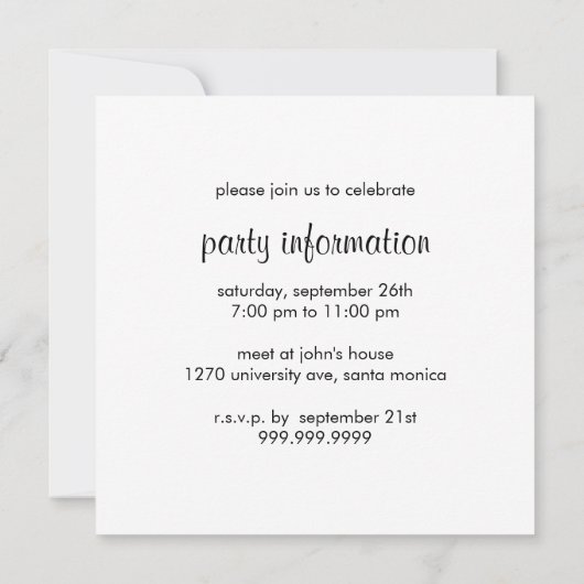 Einladung des Personal Trainers (Rückseite)