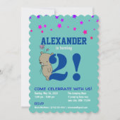 Einladung des Personalisierten Babyboys zum Geburt (Vorderseite)