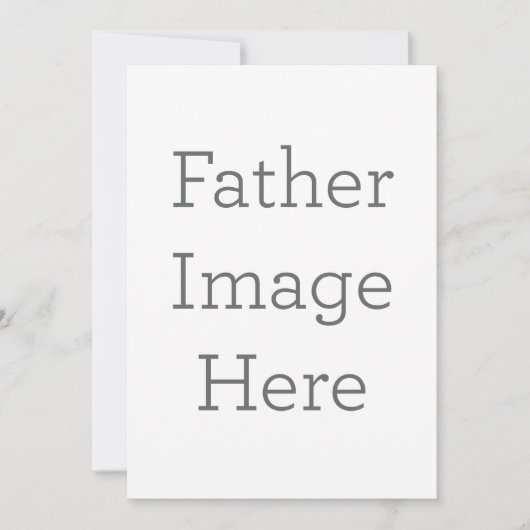 Einladung des personalisierten Vaters (Vorderseite)
