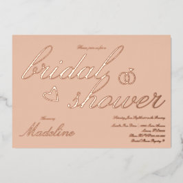 Einladung des Pfirsiches Brautparty