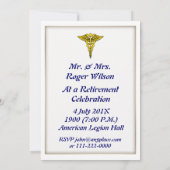 Einladung des Physiotherapeuten zur Ruhestandszeit (Rückseite)