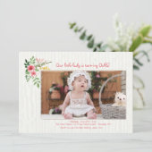 Einladung des Pink Expression Fotos (Stehend Vorderseite)