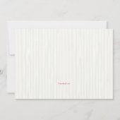 Einladung des Pink Expression Fotos (Rückseite)