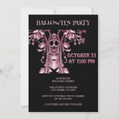 Einladung des Pink Ghost-Halloween-Party (Rückseite)