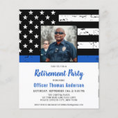 Einladung des Polizeichefs zum Foto zur Einstellun (Vorderseite)