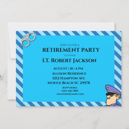 Einladung des Polizeichefs zur Einberufung des Ruh (Rückseite)