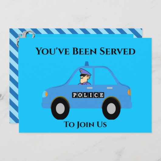 Einladung des Polizeichefs zur Einberufung des Ruh (Vorne/Hinten)