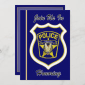 Einladung des Polizisten zur Pensionierung (Vorne/Hinten)