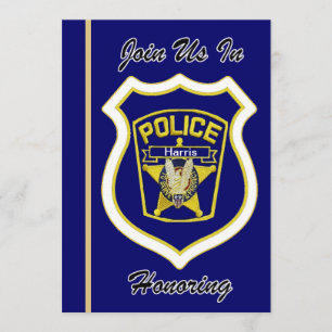 Einladung des Polizisten zur Pensionierung