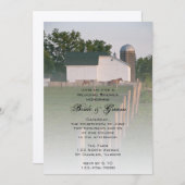 Einladung des Polterabends "Weißer Land" (Vorne/Hinten)