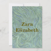 Einladung des postimpressionistischen Abschlusses (Rückseite)