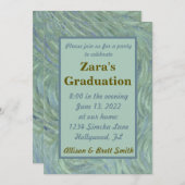 Einladung des postimpressionistischen Abschlusses (Vorne/Hinten)