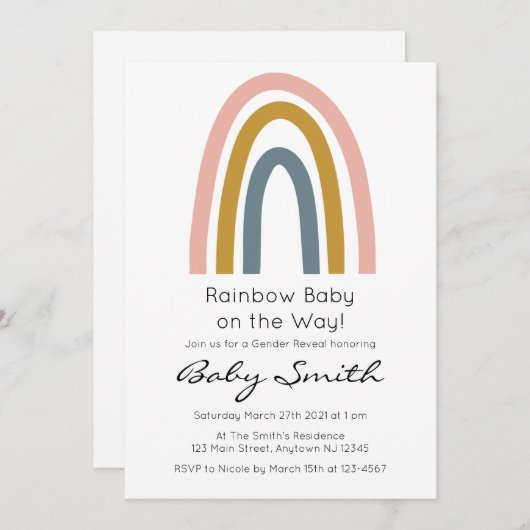 Einladung des Rainbow Gender (Vorne/Hinten)