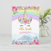 Einladung des Red Magical Unicorn (Stehend Vorderseite)