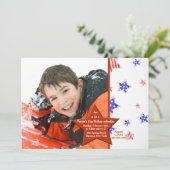 Einladung des Red Star Foto (Stehend Vorderseite)