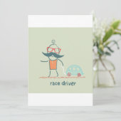 Einladung des Rennfahrers (Stehend Vorderseite)