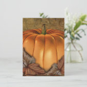Einladung des Riesenpumpen-Halloween-Party (Stehend Vorderseite)