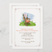 Einladung des Rocking-Chairs (Vorne/Hinten)