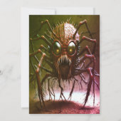 Einladung des Roten Halloween-Party (Rückseite)