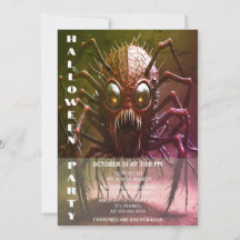 Einladung des Roten Halloween-Party