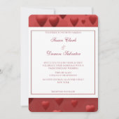 Einladung des Roten Herzens Valentine zum Hochzeit (Vorderseite)