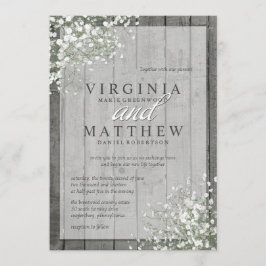 EINLADUNG DES RUSTIKISCHEN GIPSKRAUTS