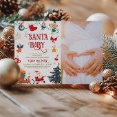 Einladung des Santa Baby Shower Fotos