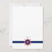 Einladung des Schiffes zu Tiller (Rückseite)