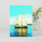 Einladung des Schoner-Seglers (Stehend Vorderseite)