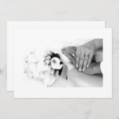 EINLADUNG DES SCHWARZEN/WEISSEN FOTOS (Vorne/Hinten)