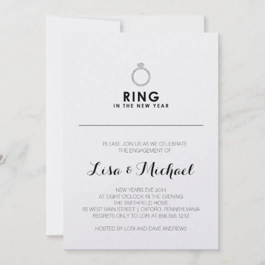 Einladung des Silvesters (Vorderseite)