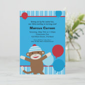 Einladung des Sockels - Blau (Stehend Vorderseite)