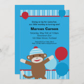 Einladung des Sockels - Blau (Vorne/Hinten)