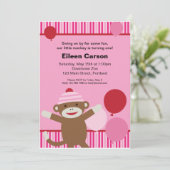 Einladung des Sockels - Rosa (Stehend Vorderseite)