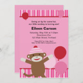 Einladung des Sockels - Rosa (Vorne/Hinten)