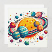 Einladung des Sonnensystems (Vorne/Hinten)