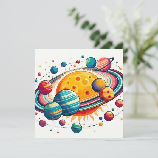 Einladung des Sonnensystems (Stehend Vorderseite)