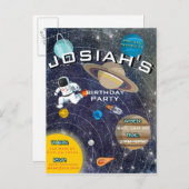 Einladung des Sonnensystems zum Geburtstag (Vorne/Hinten)