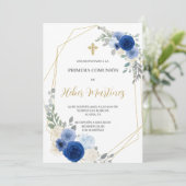 Einladung des Spanisch First Communy Boy (Stehend Vorderseite)