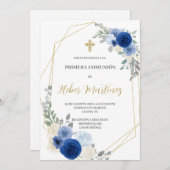 Einladung des Spanisch First Communy Boy (Vorne/Hinten)