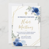 Einladung des Spanisch First Communy Boy (Vorderseite)