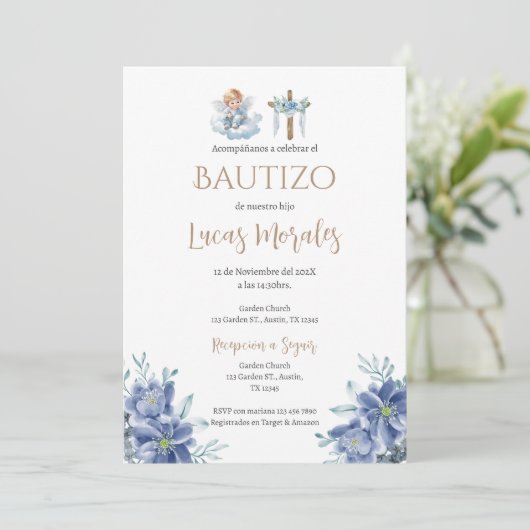 Einladung des spanischen Taufers Boy (Stehend Vorderseite)