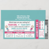 Einladung des Sportticketgeschlechts, Baseball (Vorne/Hinten)