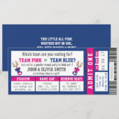 Einladung des Sportticketgeschlechts, Baseball (Vorne/Hinten)