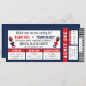 Einladung des Sportticketgeschlechts, Fußball (Vorne/Hinten)